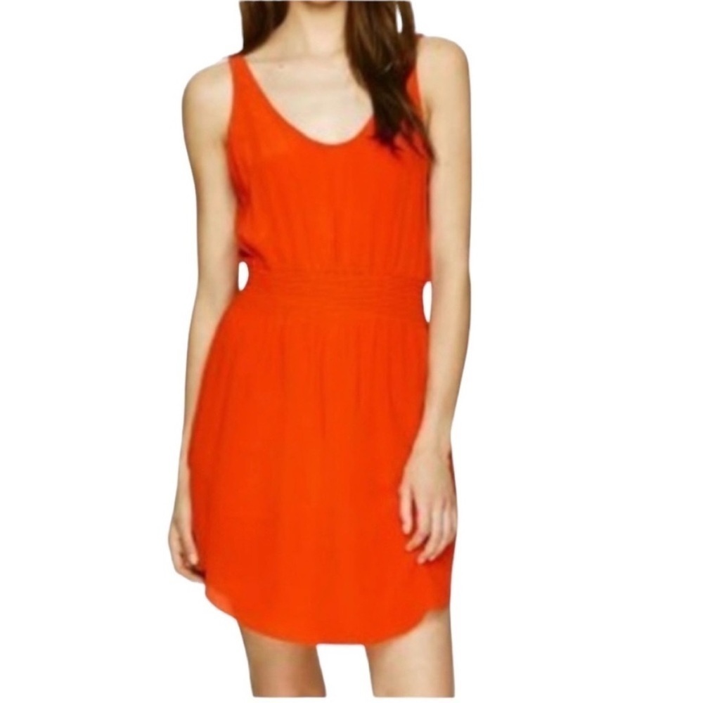 Babaton silk mini dress, sleeveless rounded hem, size XS excellent condition